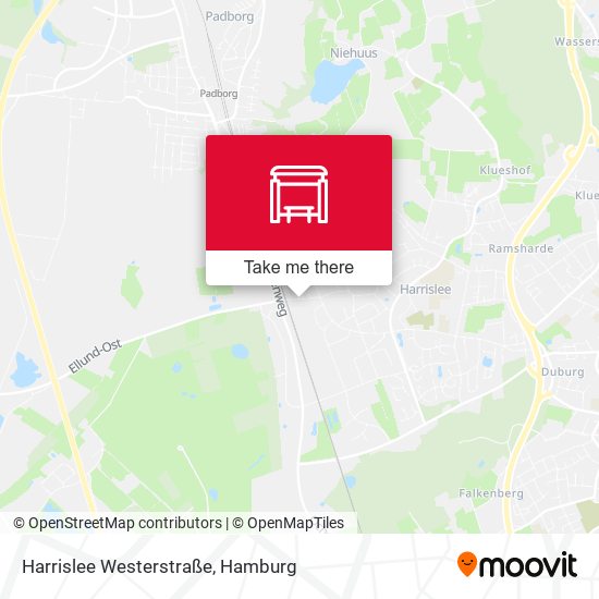Harrislee Westerstraße map