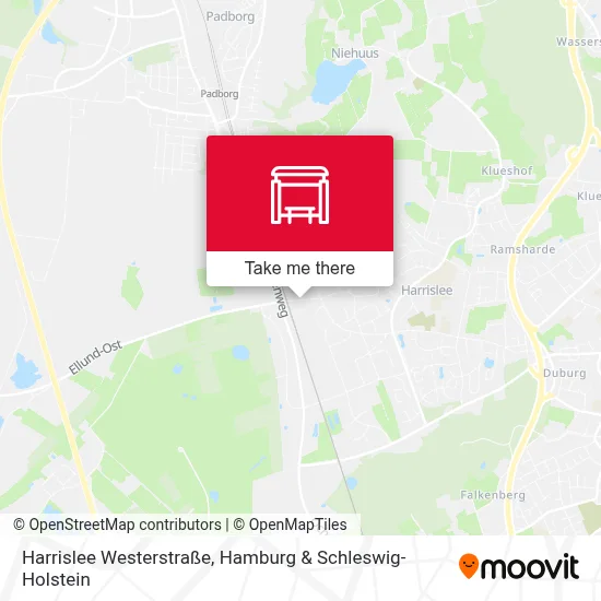 Harrislee Westerstraße map