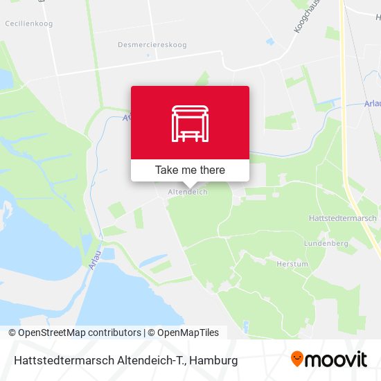 Hattstedtermarsch Altendeich-T. map
