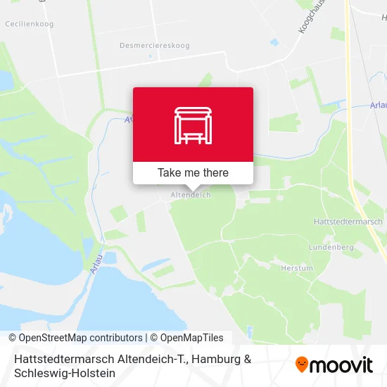 Карта Hattstedtermarsch Altendeich-T.