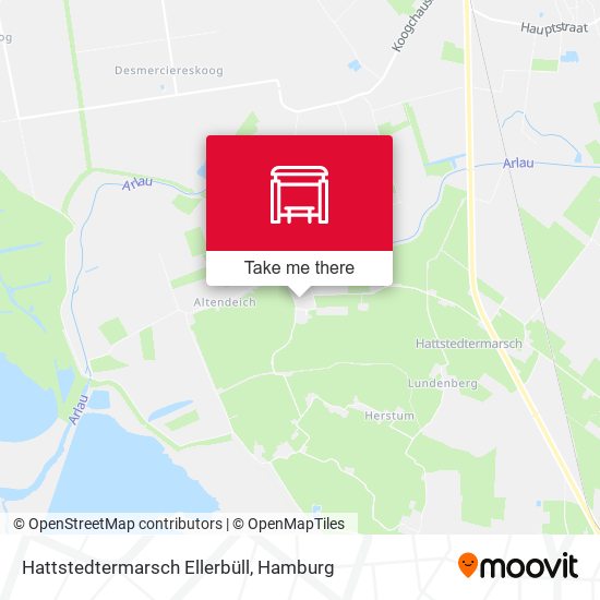 Hattstedtermarsch Ellerbüll map