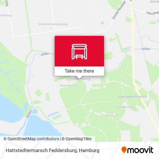 Hattstedtermarsch Feddersburg map