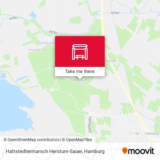 Hattstedtermarsch Herstum-Sauer map