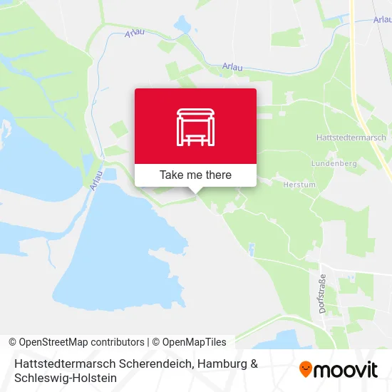 Карта Hattstedtermarsch Scherendeich