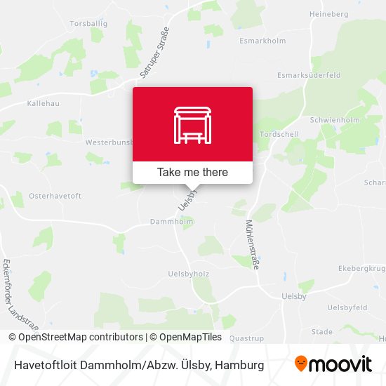 Havetoftloit Dammholm / Abzw. Ülsby map
