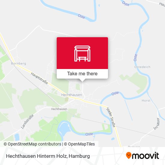 Hechthausen Hinterm Holz map