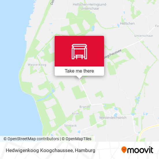 Hedwigenkoog Koogchaussee map