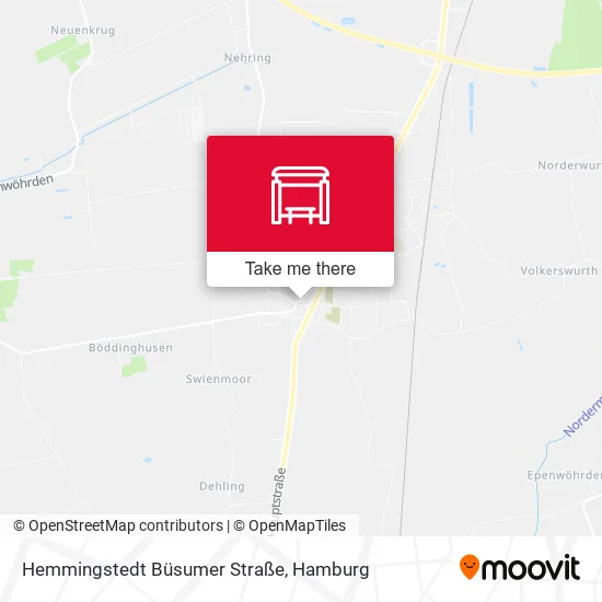 Карта Hemmingstedt Büsumer Straße
