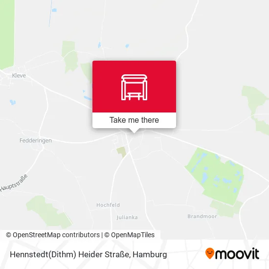 Карта Hennstedt(Dithm) Heider Straße