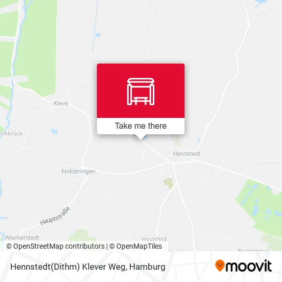 Карта Hennstedt(Dithm) Klever Weg
