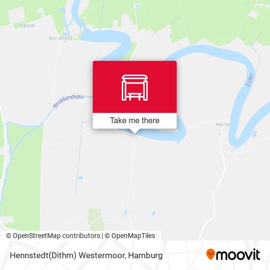 Hennstedt(Dithm) Westermoor map