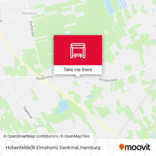 Карта Hohenfelde(B Elmshorn) Denkmal