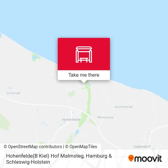 Карта Hohenfelde(B Kiel) Hof Malmsteg