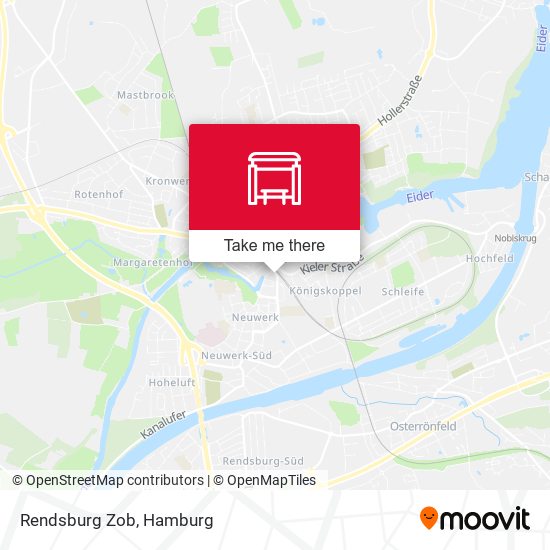 Rendsburg Zob map