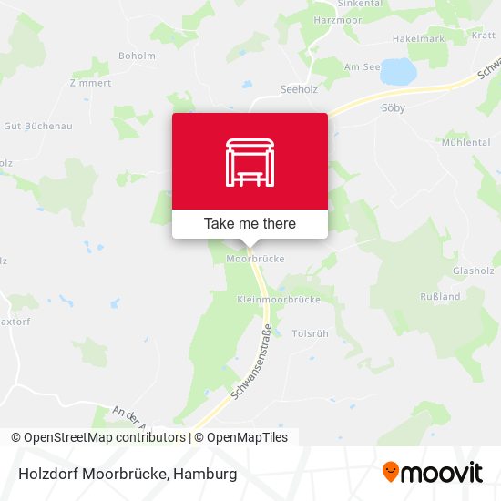 Holzdorf Moorbrücke map