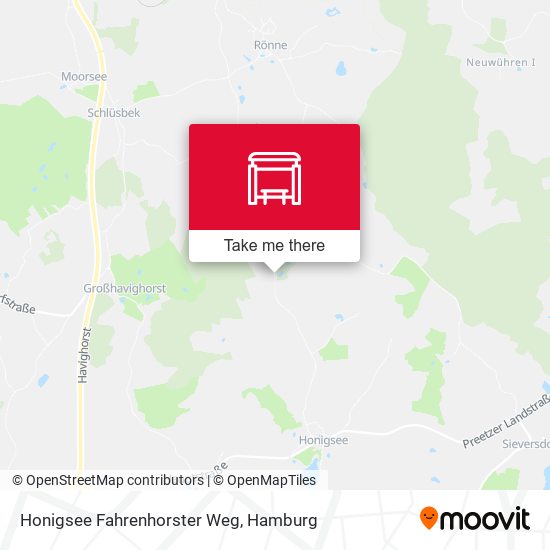 Honigsee Fahrenhorster Weg map