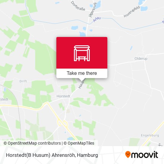 Horstedt(B Husum) Ahrensröh map