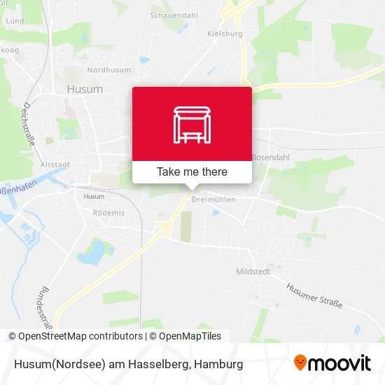 Карта Husum(Nordsee) am Hasselberg