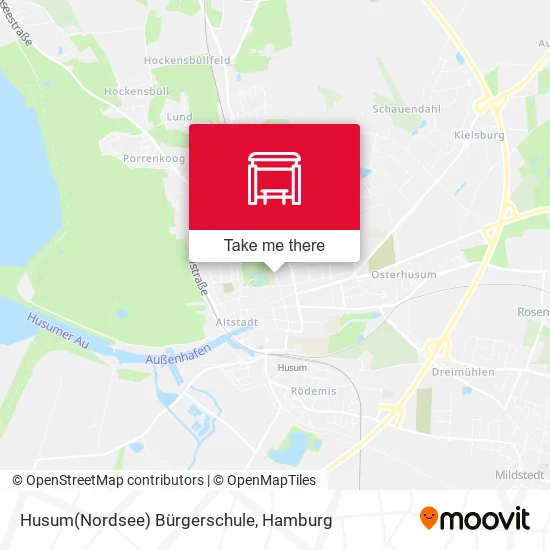 Карта Husum(Nordsee) Bürgerschule