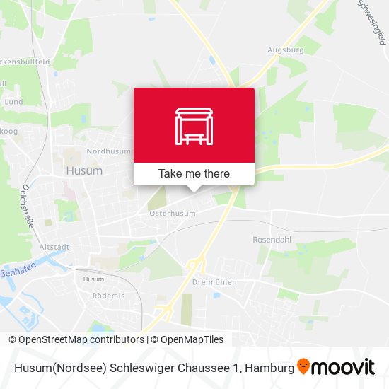 Husum(Nordsee) Schleswiger Chaussee 1 map