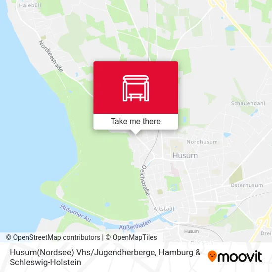 Карта Husum(Nordsee) Vhs / Jugendherberge