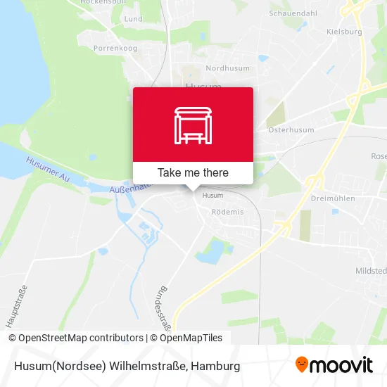 Карта Husum(Nordsee) Wilhelmstraße