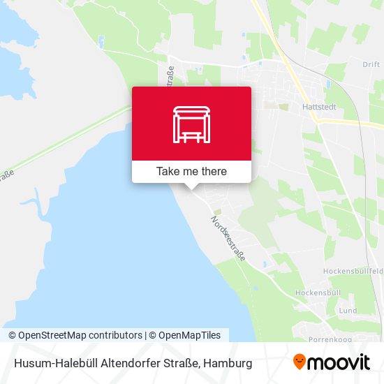Husum-Halebüll Altendorfer Straße map