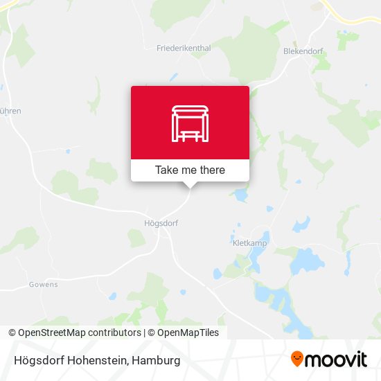 Högsdorf Hohenstein map