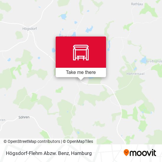 Högsdorf-Flehm Abzw. Benz map