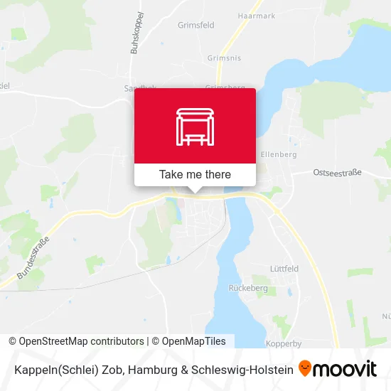 Карта Kappeln(Schlei) Zob