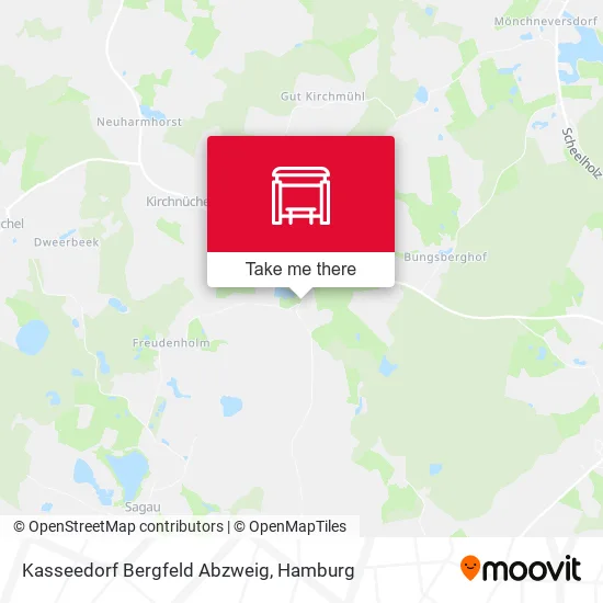 Карта Kasseedorf Bergfeld Abzweig
