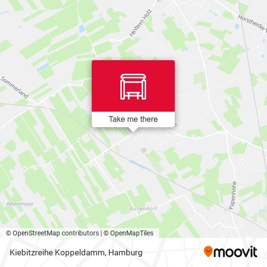 Kiebitzreihe Koppeldamm map