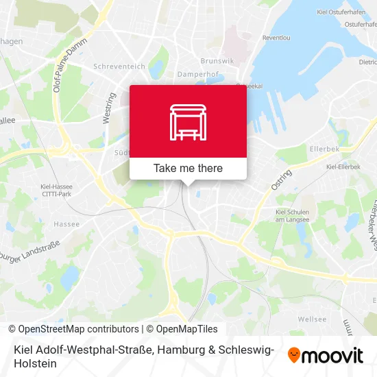 Карта Kiel Adolf-Westphal-Straße