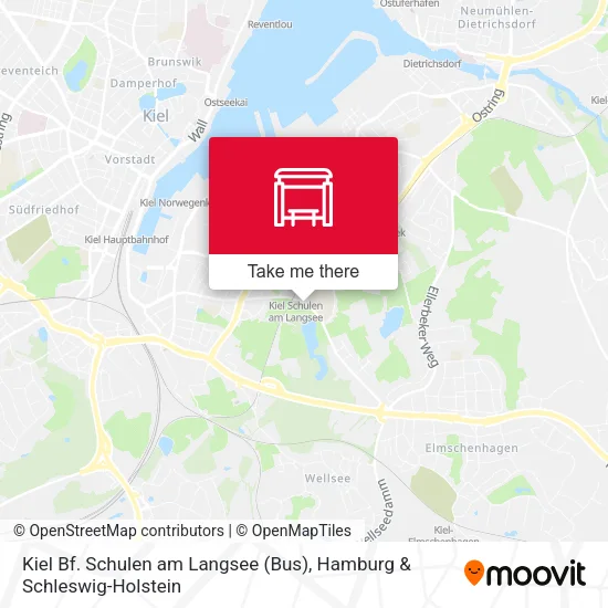 Карта Kiel Bf. Schulen am Langsee (Bus)