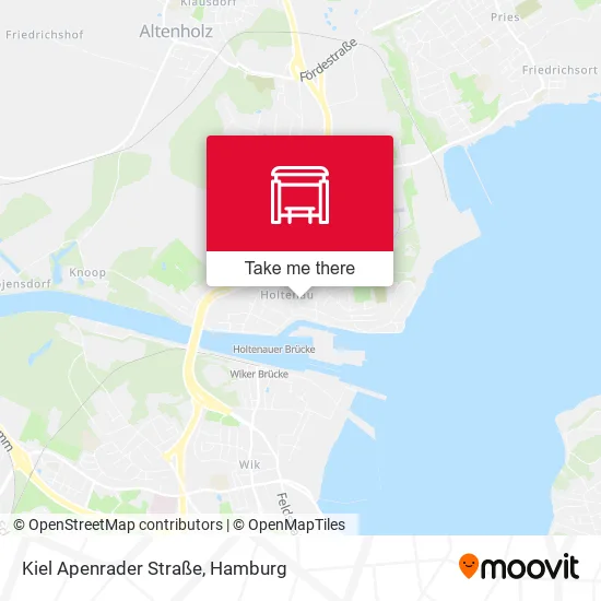 Карта Kiel Apenrader Straße