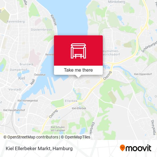Kiel Ellerbeker Markt map