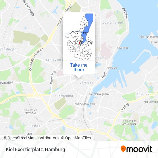 Kiel Exerzierplatz map