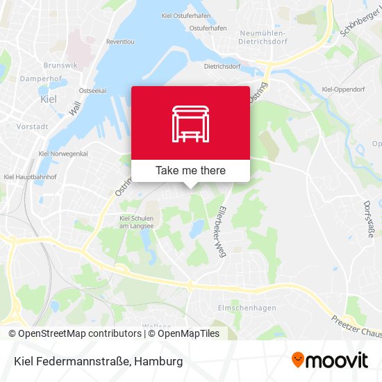 Kiel Federmannstraße map