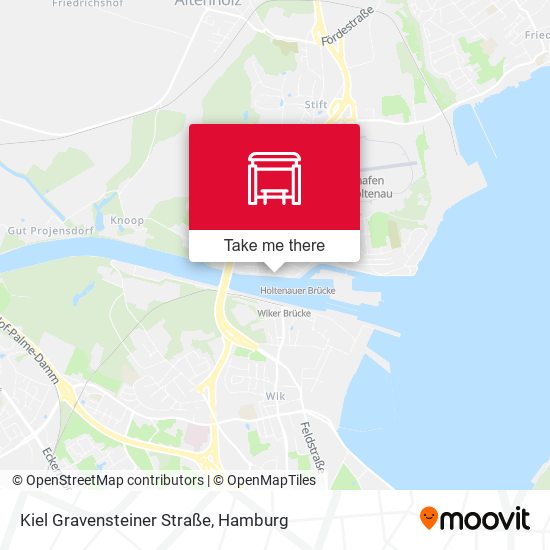 Kiel Gravensteiner Straße map