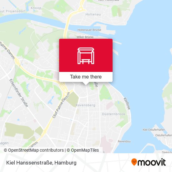 Kiel Hanssenstraße map