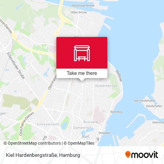 Kiel Hardenbergstraße map