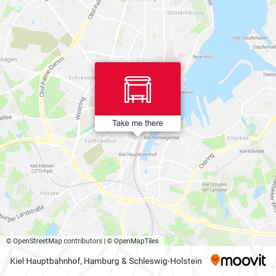 Карта Kiel Hauptbahnhof
