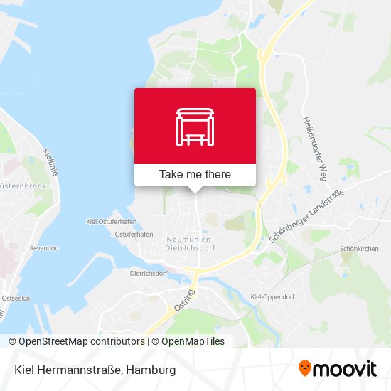 Kiel Hermannstraße map