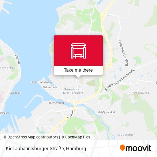 Kiel Johannisburger Straße map