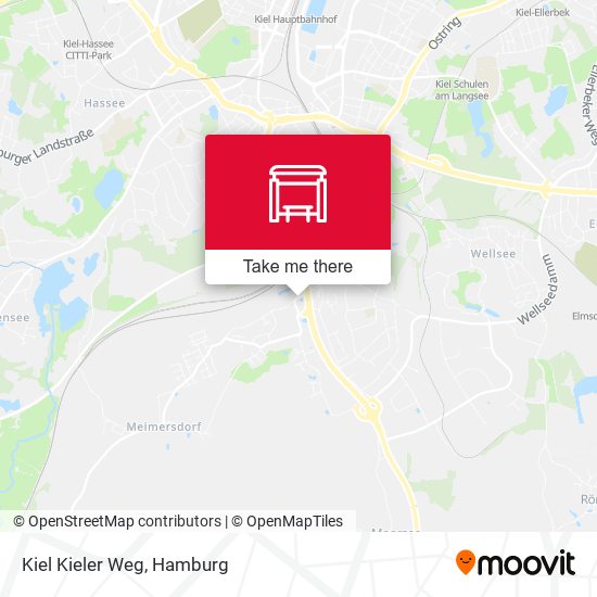 Kiel Kieler Weg map