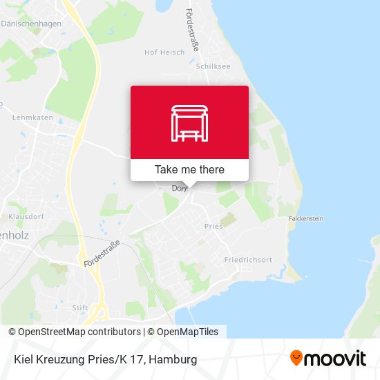 Kiel Kreuzung Pries/K 17 map