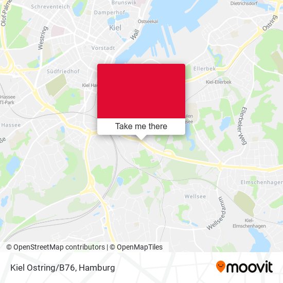 Kiel Ostring/B76 map