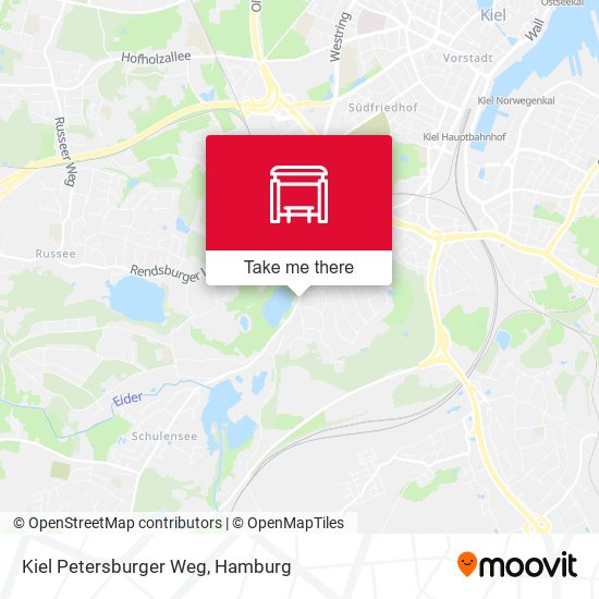 Kiel Petersburger Weg map