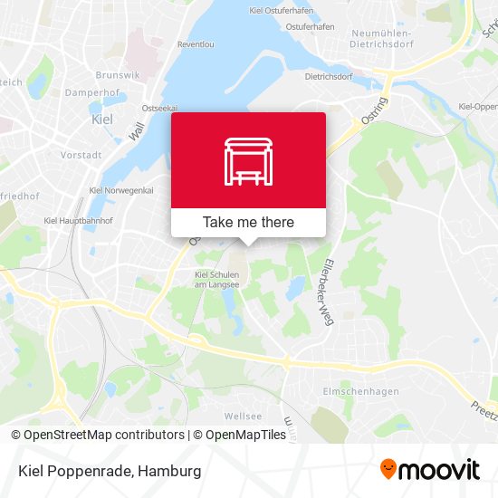 Kiel Poppenrade map