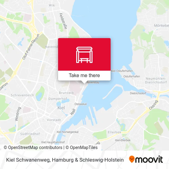 Карта Kiel Schwanenweg